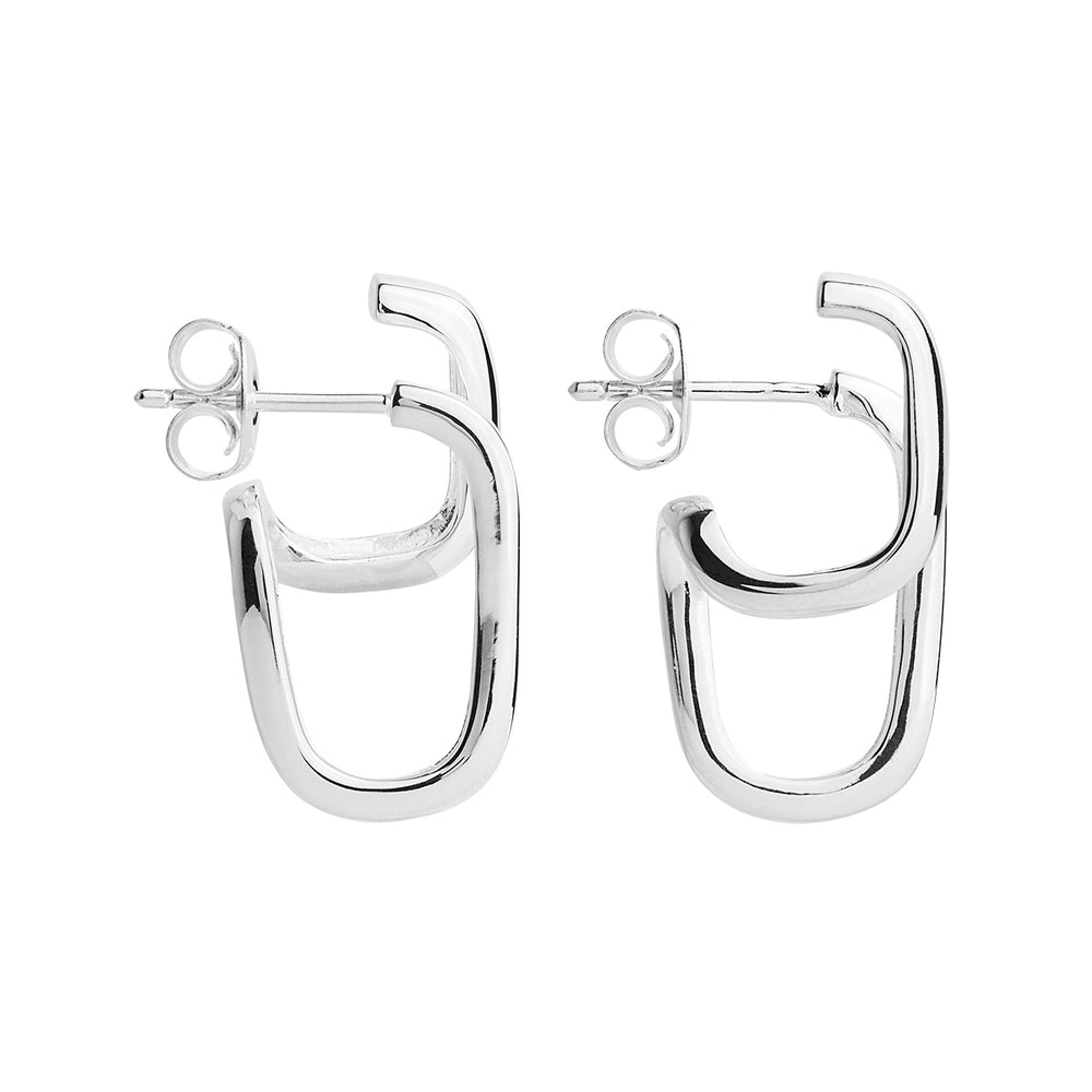 Najo Silver The Illusionist Stud Earrings