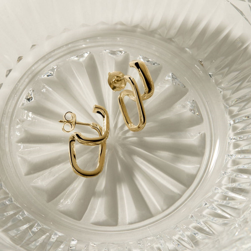 Najo Gold The Illusionist Stud Earrings