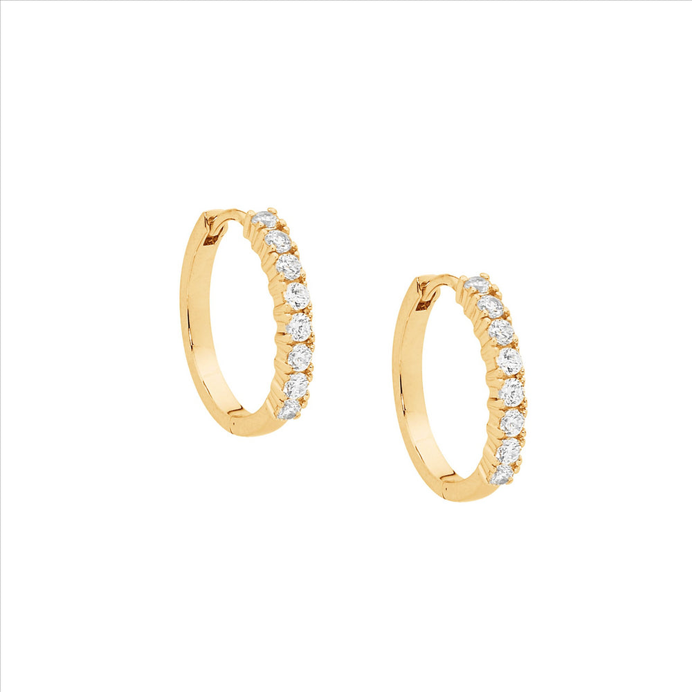 SS CZ G/P Earrings