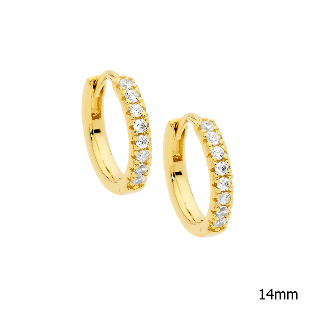 SS CZ G/P Earrings