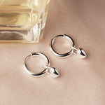 Najo Silver Amore Huggie Earrings