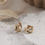 Najo Gold Moonkiss Huggie Earrings