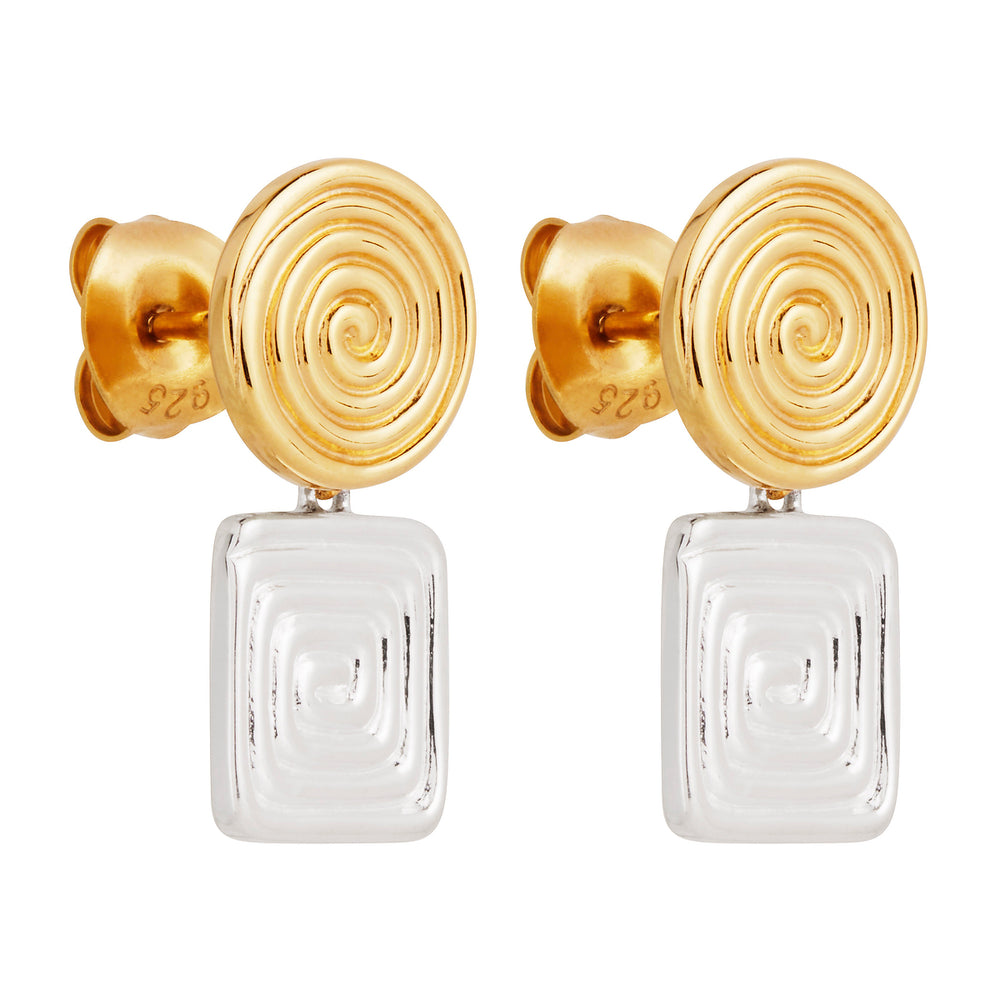 Najo Two-Tone Labyrinthe Earrings