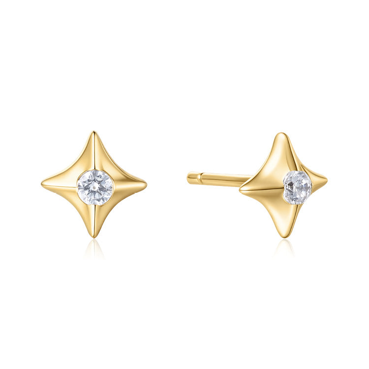 Ania Haie Gold Sunny Sparkler Star Stud Earrings