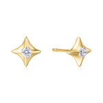 Ania Haie Gold Sunny Sparkler Star Stud Earrings