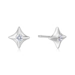 Ania Haie Silver Sunny Sparkler Star Stud Earrings