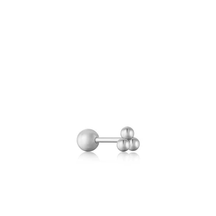 Ania Haie Silver Ear Edit Triple Ball Stud Earring