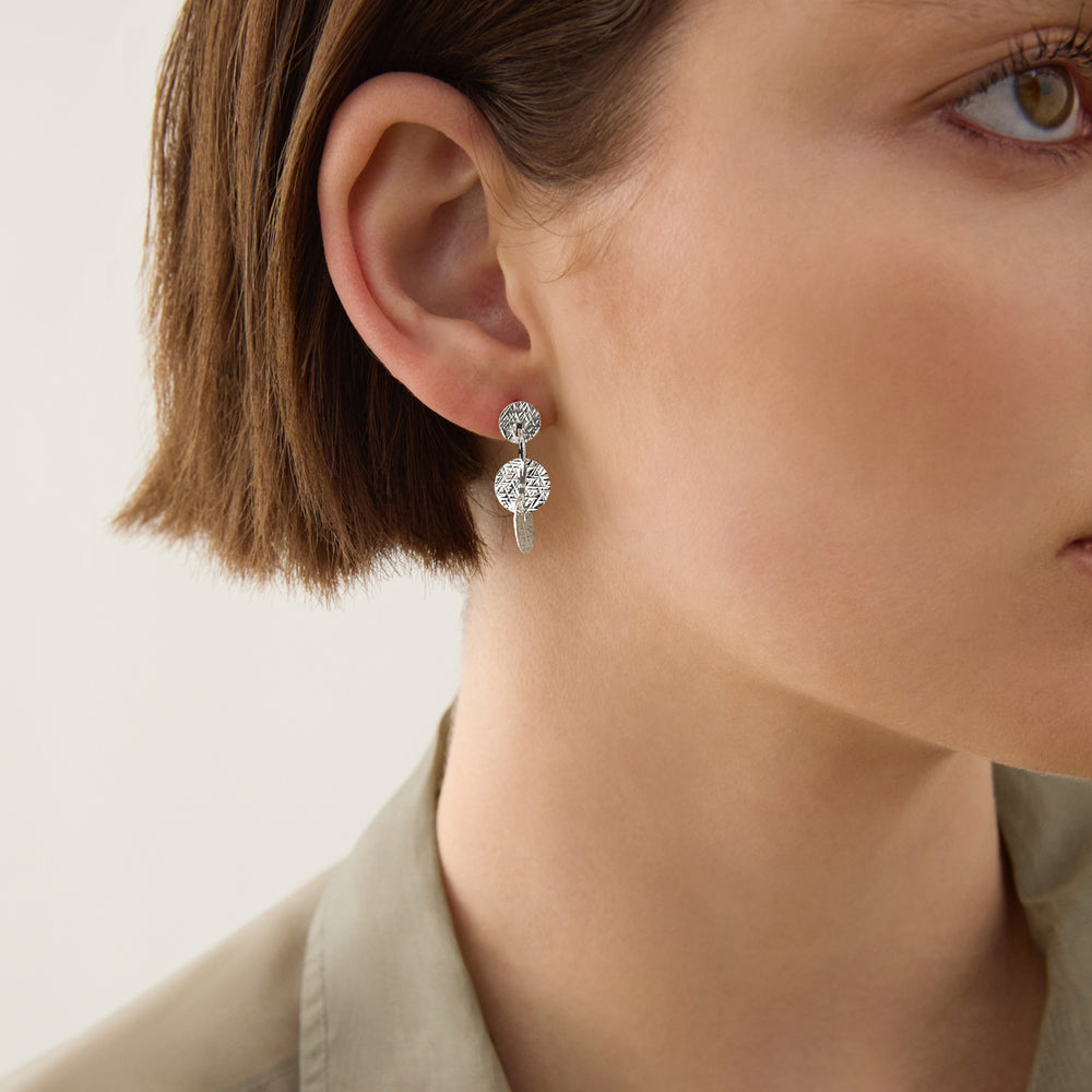 Najo Silver Christmas '25 Collection Milleluci Circular Petite Drop Earrings