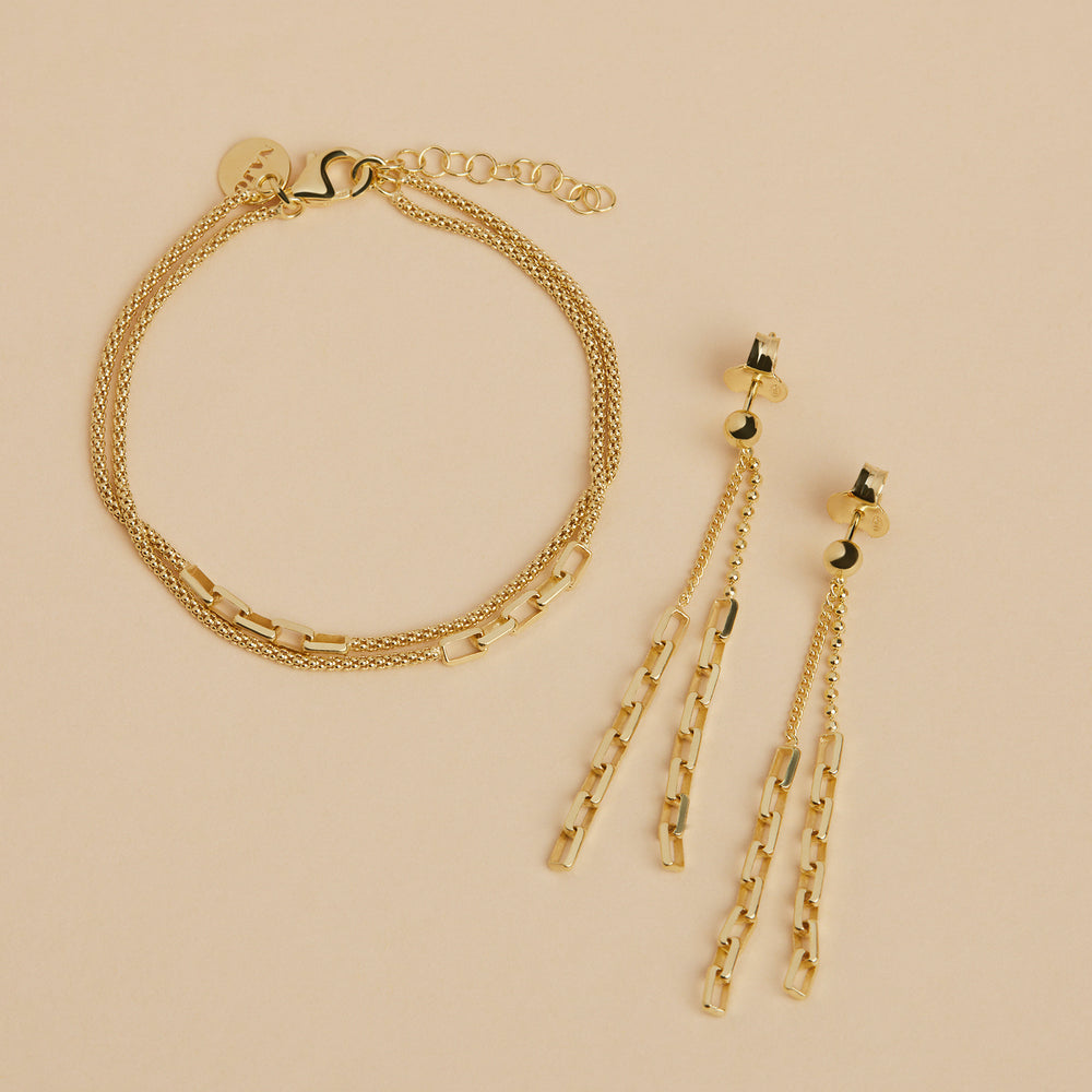 Najo Gold Christmas '25 Collection Stardust Drop Earrings