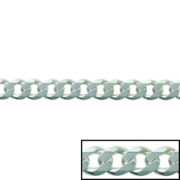 Silver Curb 60cm Chain