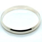 SS Solid Half Round 9mm Bangle