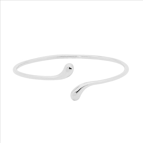 Stainless steel open double tear bangle - rrp $69