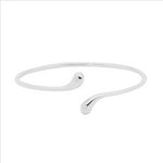 Stainless steel open double tear bangle - rrp $69