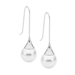 Stainless Steel Shell Pearl Earrings