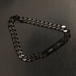 Najo Men Nero Steel Curb Chain Bracelet (Bold)