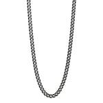 Najo Men Nero Steel Curb Chain Necklace