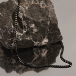 Najo Men Nero Steel Curb Chain Necklace