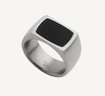 Najo Men The Paladin Carbon Fibre and Steel Ring Size 11