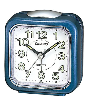 Alarm Clock, Built in Microlight, Blue Case with White Face