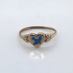 Blue bird Signet ring