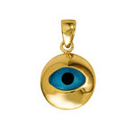 9ct YG Greek Eye Pendant