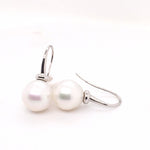 9ct White Gold Pearl Earring