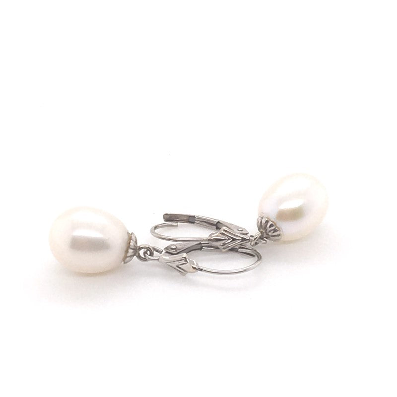 14ct WG Pearl Earring