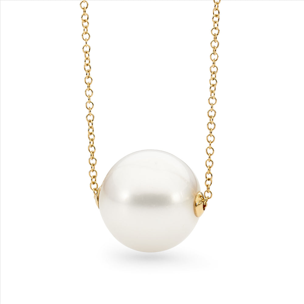 9ct Yellow Gold Chain With Attached Pearl