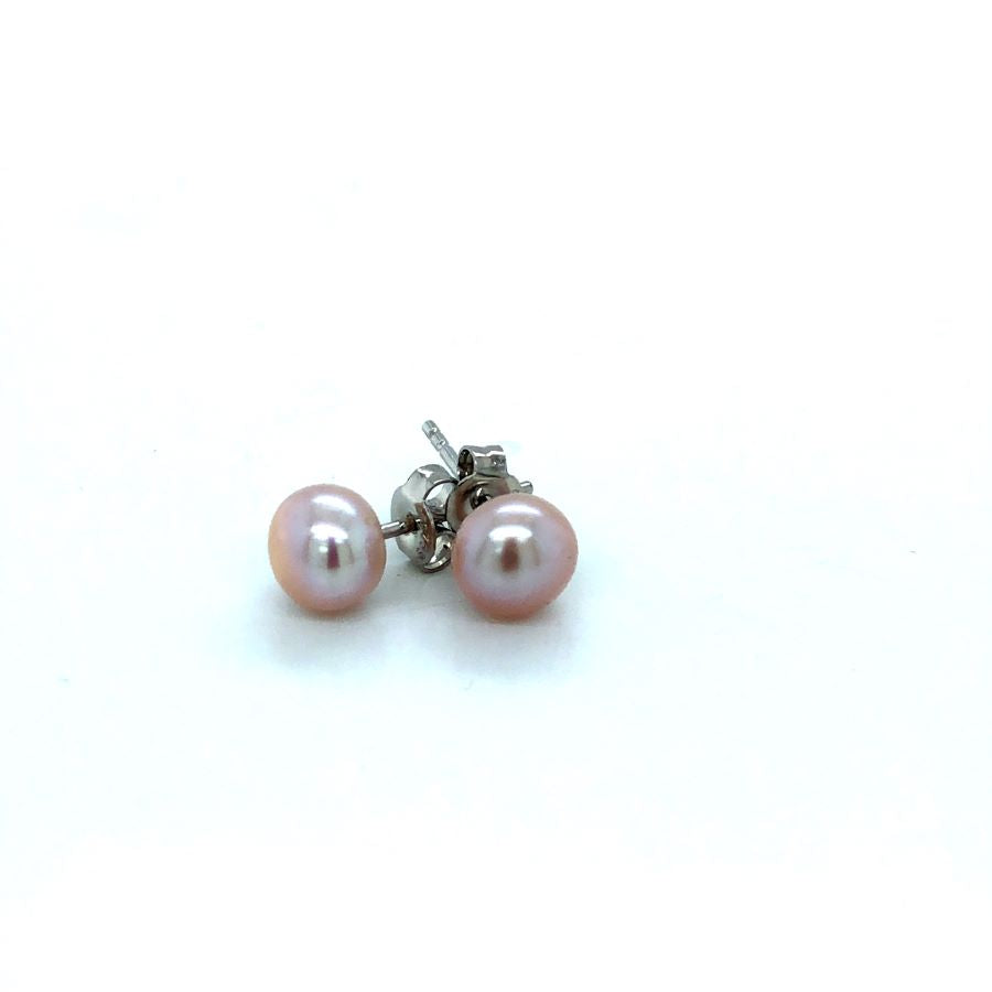 SS Pink Freshwater Pearl Studs