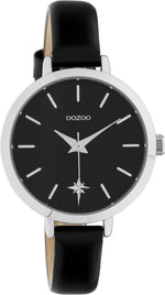 OOZOO Black/Silver Watch - C10389B