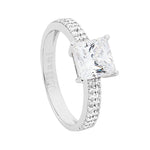 STERLING SILVER CUBIC ZIRCONIA RING