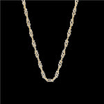 Sterling Silver Yellow Gold Plated Link Chain