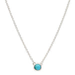 Sterling Silver Turquoise Pendant & Chain
