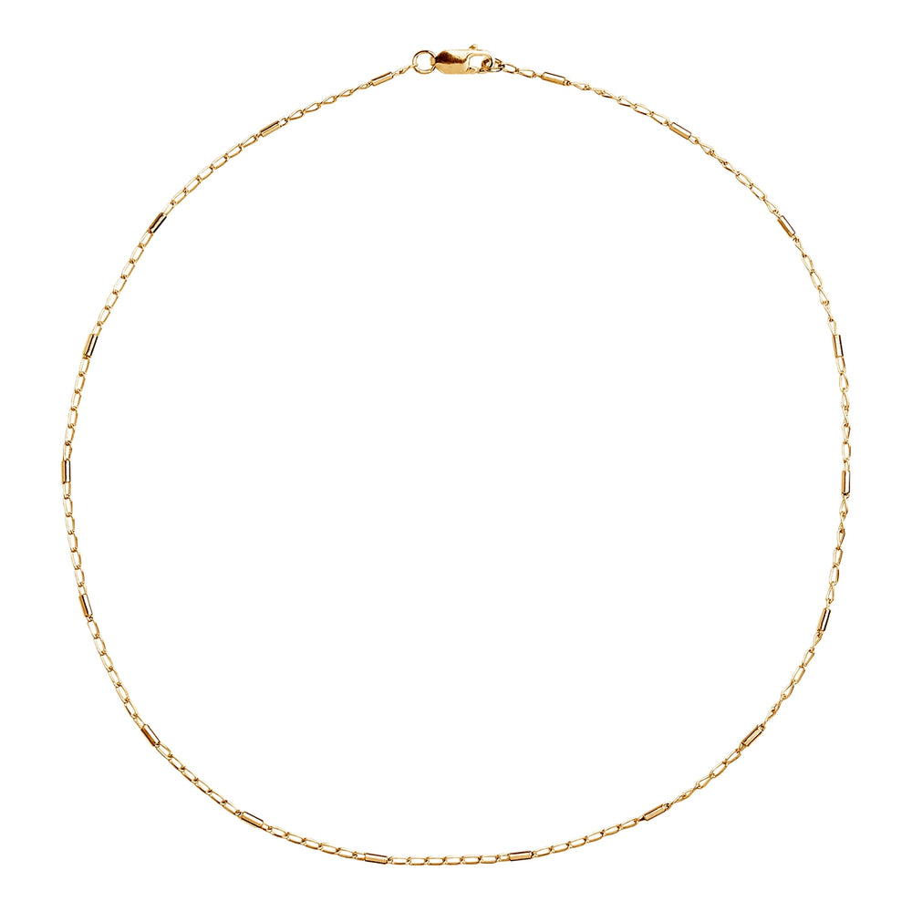 Silver Yellow Gold Plated Chain