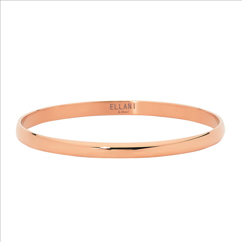 STAINLESS STEEL ROSE GOLD IP PLATING 5MM BANGLE - RRP $39