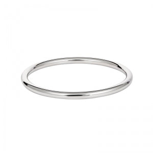 Kendall Golf Bangle - Baby Silver 40mm