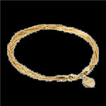 Sterling Silver Yellow Gold Plated Bracelet