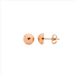 Stainless Steel Rose Gold Plated Dome Studs