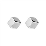 Sterling Silver Cube Earrings