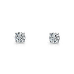 SS Cubic Zirconia Claw Set Studs