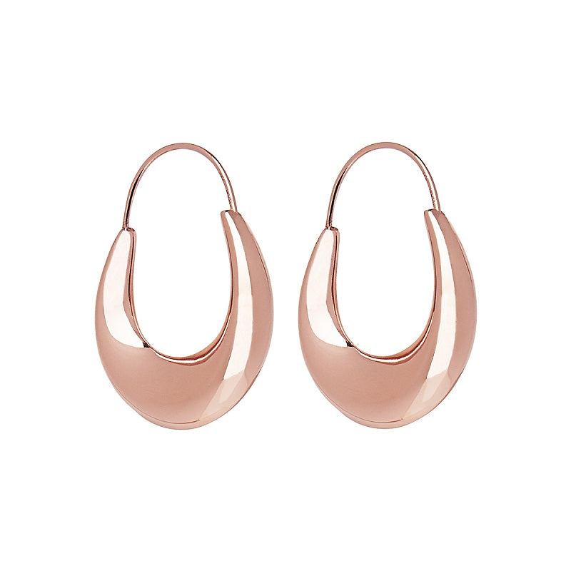 Sterling Silver Rose Gold Plated Earrings