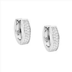 SS CZ Hoop Earring