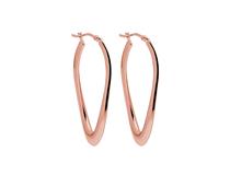 SS Rose Gold Plated Hoop Earring