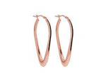 SS Rose Gold Plated Hoop Earring