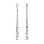 SS Cubic Zirconia Drop Earring