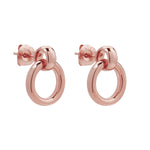 SS Rose Gold Plated Earrings
