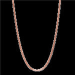 Sterling Silver Rose Gold Plated Silver Herringbone Chain