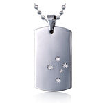 ST STEEL STH CROSS DOG TAG & CHAIN