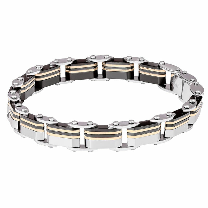 Black - Gold Stainless Steel Bracelet